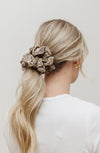 Neutral Floral Jumbo Scrunchie