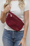 Suede Westlyn Woven Bum Bag
