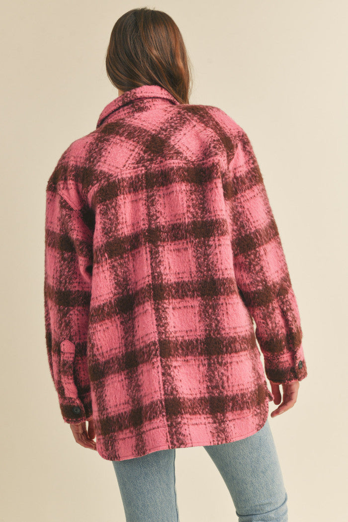 Brushed Plaid Shacket