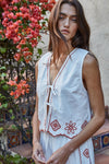 Poppy Embroidered Vest