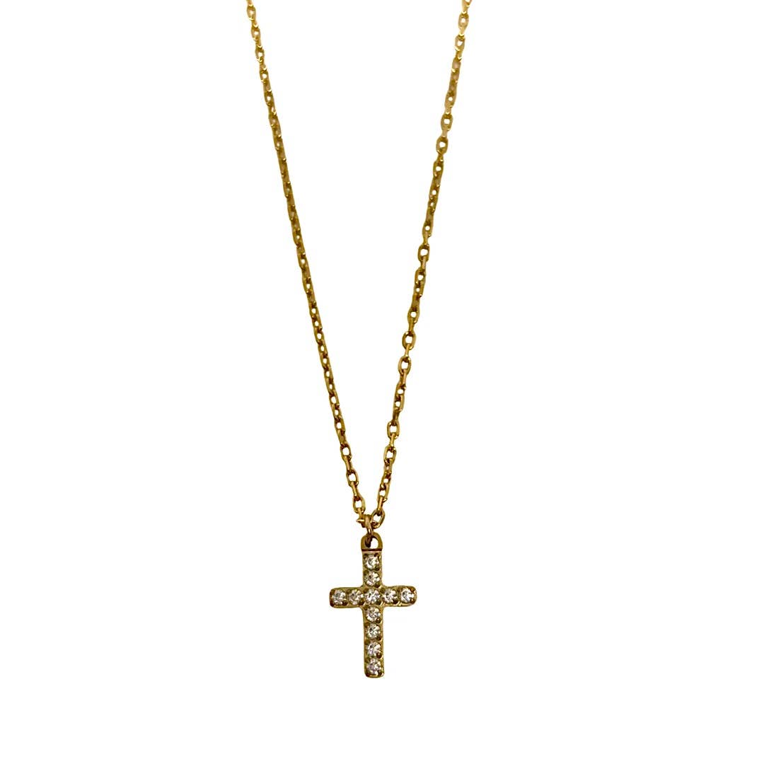 Crystal Cross Necklace