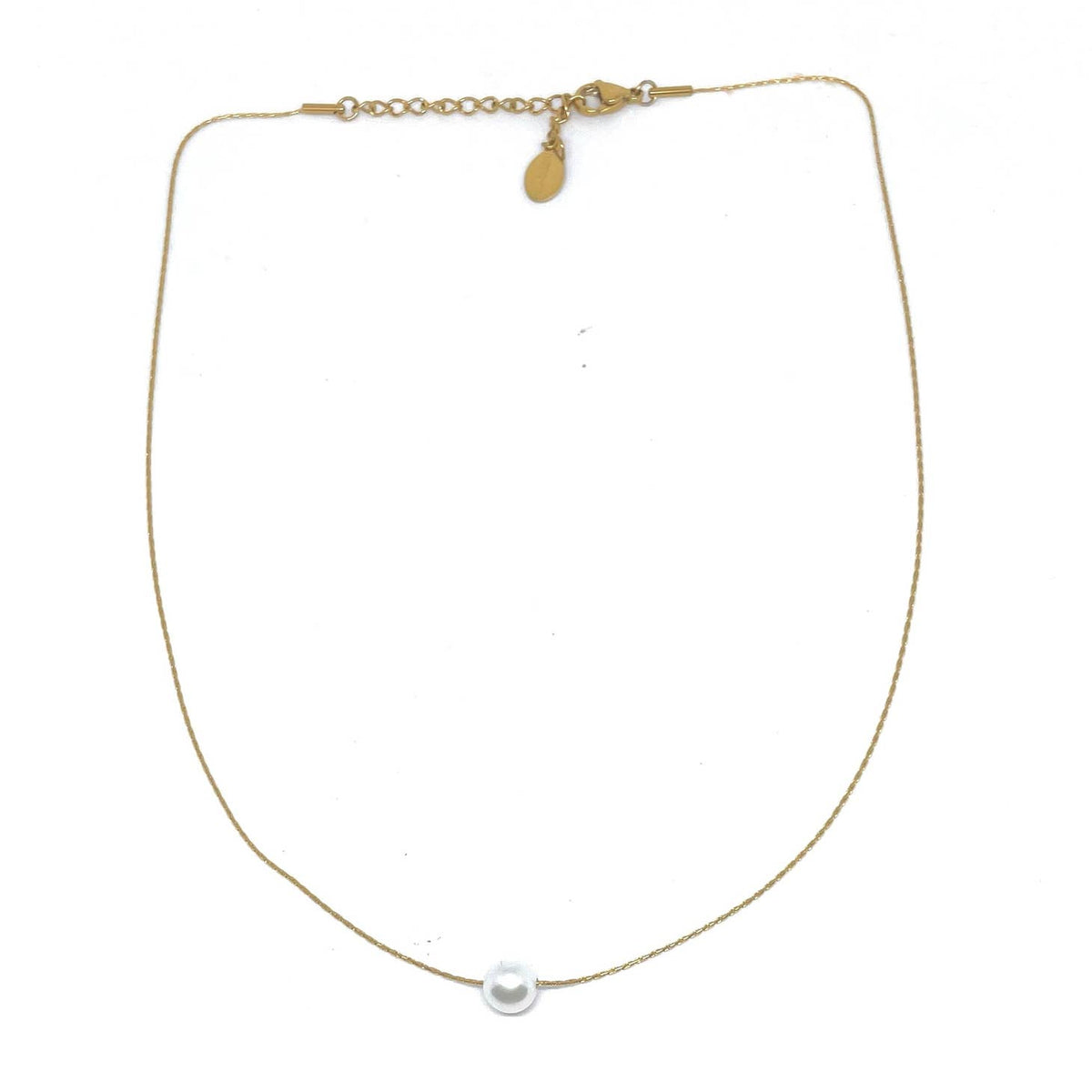 Naomi Floating Pearl Necklace