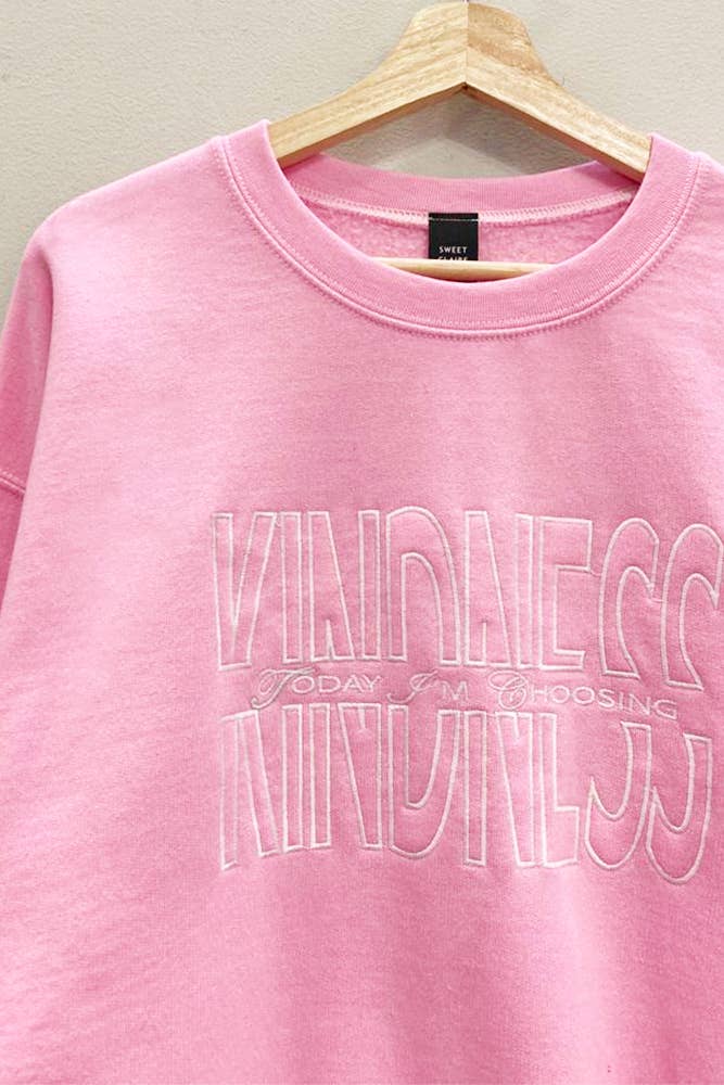 Embroidered Kindness Sweatshirt