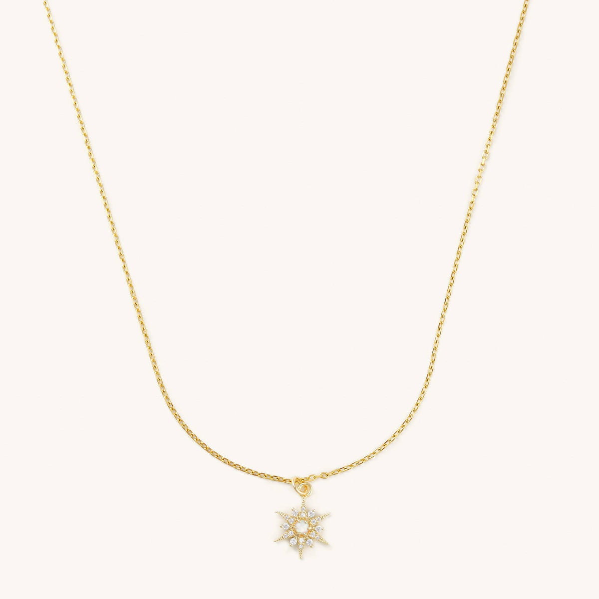 Golden Opal Starburst Necklace