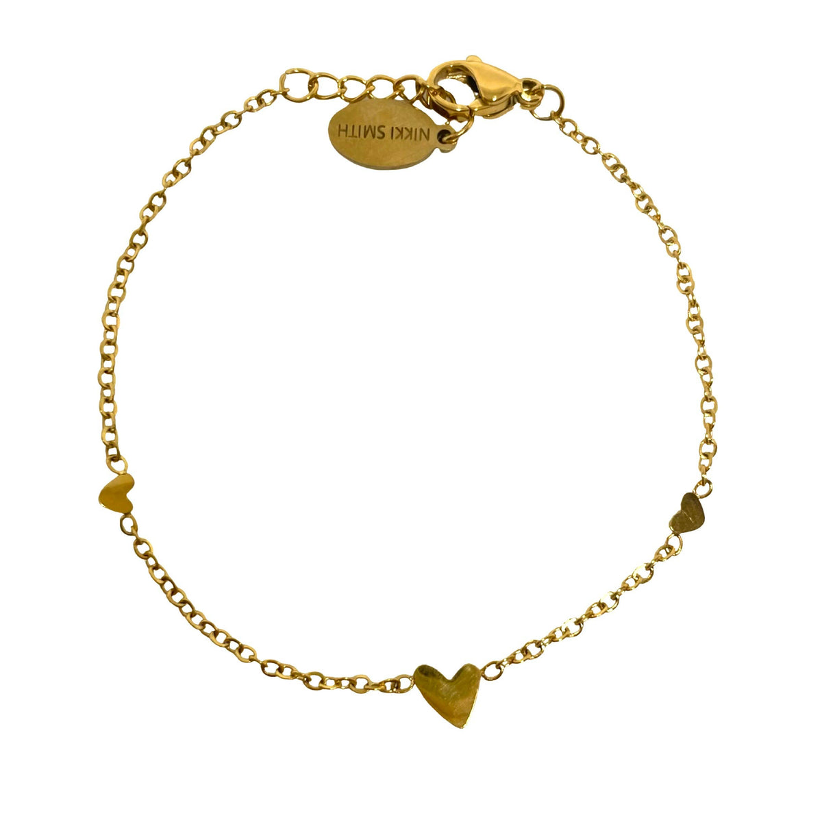 Alice Gold Heart Bracelet