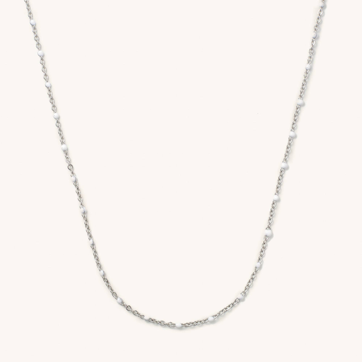 White Felix Silver Choker